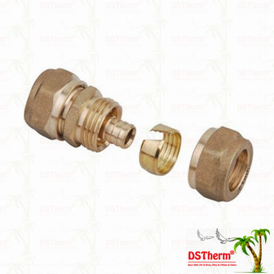 Khớp nối bằng ren bằng đồng Pex Phụ kiện bằng đồng thau Màu sắc tùy chỉnh Logo Phụ kiện trục vít Trọng lượng trung bình