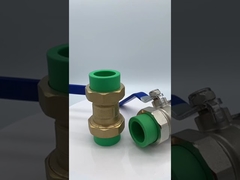 Van bi đôi bằng đồng thau 110mm Loại nặng hơn có lỗ khoan đầy đủ