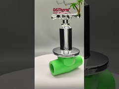 PPR Chrome bọc van bóng sang trọng với tay cầm chéo đồng lõi đồng hộp mực