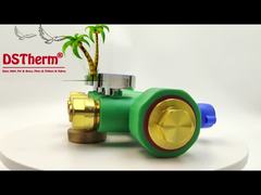 Ống góp PPR với van bi Nước nóng & lạnh Xanh dương 3 ngả Ống góp Logo và Màu sắc tùy chỉnh 25mm