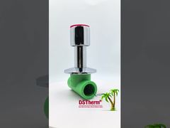 Ppr Chrome bọc van dừng với tay cầm chống trượt Bảo trì thấp 20-32mm Kích thước tùy chỉnh