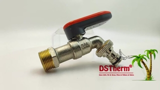 Bibcocks bóng có tay cầm có thể khóa