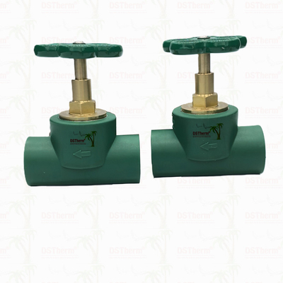 Tùy chỉnh loại nặng hơn Stop Valve Cartridge với tay cầm xanh Brass Cartridge Brass Spindle Valve Top Part