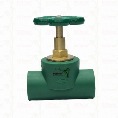 Tùy chỉnh loại nặng hơn Stop Valve Cartridge với tay cầm xanh Brass Cartridge Brass Spindle Valve Top Part