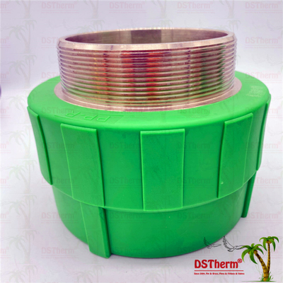 3 inch nhựa PPR Nam / Nữ Khớp nối ren CW617N Chèn đồng thau