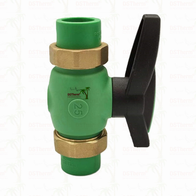 PPR Union Ball Valve Full Bore Ppr Double Union Ball Valve Khả năng lắp đặt