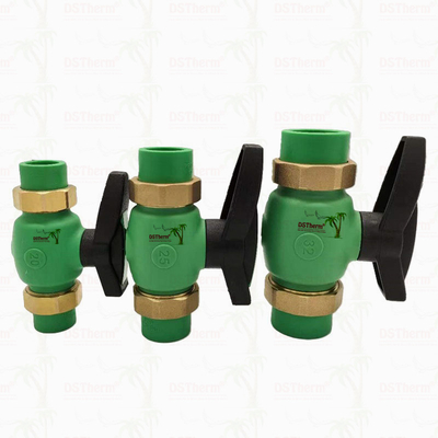 PPR Union Ball Valve Full Bore Ppr Double Union Ball Valve Khả năng lắp đặt