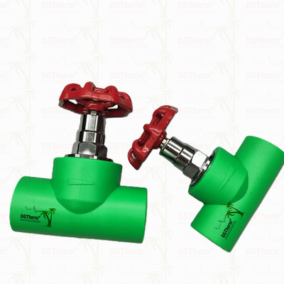 PPR Heavy Duty Stop Valve Globe Valve Điều chỉnh dòng chảy Điều trị lạnh Thử nghiệm ghế 20-110mm