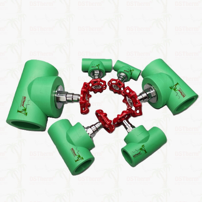 PPR Heavy Duty Stop Valve Globe Valve Điều chỉnh dòng chảy Điều trị lạnh Thử nghiệm ghế 20-110mm