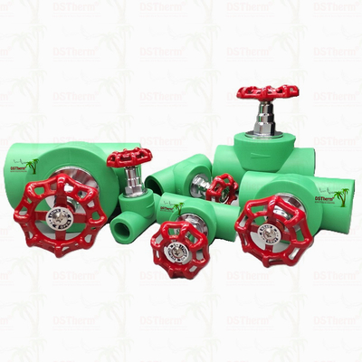 PPR Heavy Duty Stop Valve Globe Valve Điều chỉnh dòng chảy Điều trị lạnh Thử nghiệm ghế 20-110mm