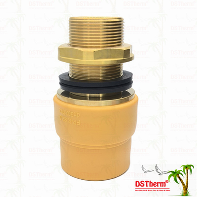 PPR Tank Transit Coupler PPR Water Tank Fittings An toàn về môi trường và hiệu quả về chi phí
