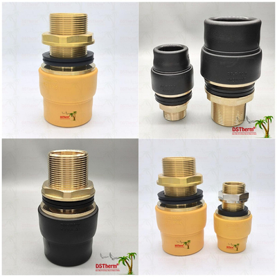 PPR Tank Transit Coupler PPR Water Tank Fittings An toàn về môi trường và hiệu quả về chi phí