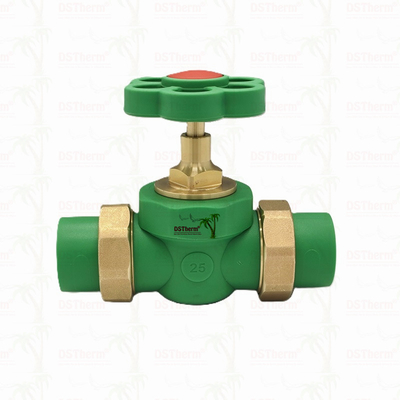 PPR Double Union Ball Valve Exposed Installation Kháng ăn mòn Kích thước tùy chỉnh