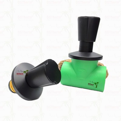 Ppr Black Plated Stop Valve Brass Valve Core Electrophoretic Black Coating Kích thước tùy chỉnh