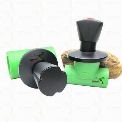 Ppr Black Plated Stop Valve Brass Valve Core Electrophoretic Black Coating Kích thước tùy chỉnh