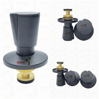 Ppr Black Plated Stop Valve Brass Valve Core Electrophoretic Black Coating Kích thước tùy chỉnh