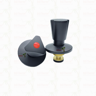 Ba góc tay cầm ngăn Valve phần trên Brass Cartridge Black Plated Valve Concealed Valve Cartridge Global Valve Cartridge