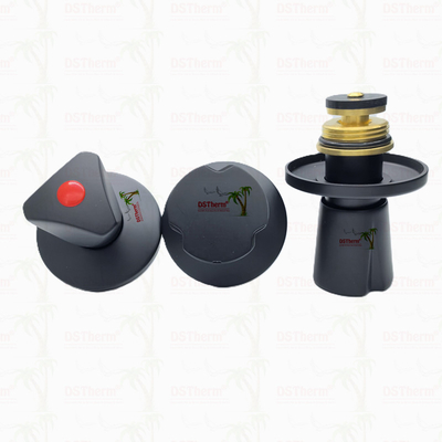 Ba góc tay cầm ngăn Valve phần trên Brass Cartridge Black Plated Valve Concealed Valve Cartridge Global Valve Cartridge