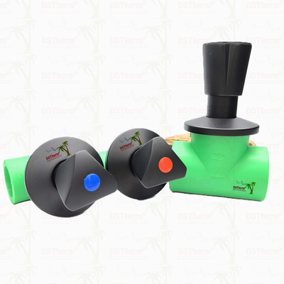 Ppr Black Plated Stop Valve With Triangular Handle BlackFlow Precision Valve Electrophoretic Black Coating Ventil ngăn ngắt màu đen với tay cầm tam giác