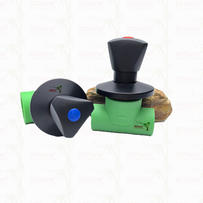 Ppr Black Plated Stop Valve With Triangular Handle BlackFlow Precision Valve Electrophoretic Black Coating Ventil ngăn ngắt màu đen với tay cầm tam giác