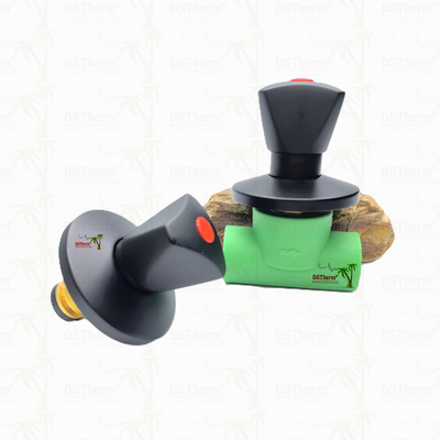 Ppr Black Plated Stop Valve With Triangular Handle BlackFlow Precision Valve Electrophoretic Black Coating Ventil ngăn ngắt màu đen với tay cầm tam giác