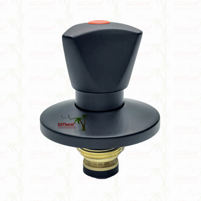 Ppr Black Plated Stop Valve With Triangular Handle BlackFlow Precision Valve Electrophoretic Black Coating Ventil ngăn ngắt màu đen với tay cầm tam giác