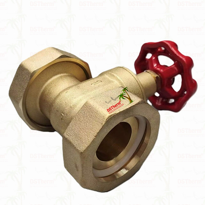 Ventil cổng đồng đồng với tay cầm sắt đúc màu đỏ dòng chảy cao 1/2 "-4" kích thước tùy chỉnh