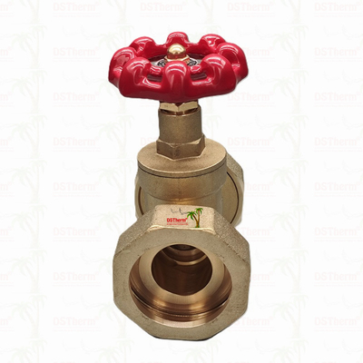 Ventil cổng đồng đồng với tay cầm sắt đúc màu đỏ dòng chảy cao 1/2 "-4" kích thước tùy chỉnh