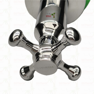 PPR Chrome bọc van bóng sang trọng với tay cầm chéo đồng lõi đồng hộp mực
