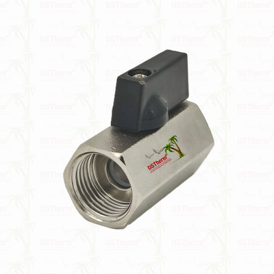 Máy van bóng nhỏ được mạ niken cho hệ thống ống nước 1/2 'kháng ăn mòn hiệu quả không gian