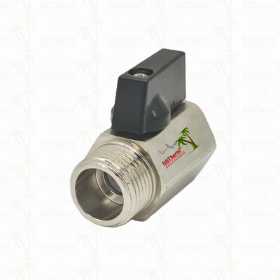 Máy van bóng nhỏ được mạ niken cho hệ thống ống nước 1/2 'kháng ăn mòn hiệu quả không gian