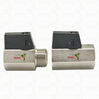 Máy van bóng nhỏ được mạ niken cho hệ thống ống nước 1/2 'kháng ăn mòn hiệu quả không gian