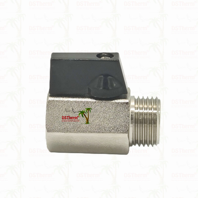Máy van bóng nhỏ được mạ niken cho hệ thống ống nước 1/2 'kháng ăn mòn hiệu quả không gian