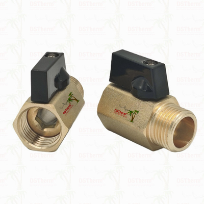 Đồng nữ và nam mini van quả bóng cho hệ thống ống nước 1/2 '' chống ăn mòn