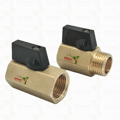 Đồng nữ và nam mini van quả bóng cho hệ thống ống nước 1/2 '' chống ăn mòn