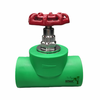 Black PPR Stop Valve Với Chrom Plated / Brass Color Cartridge ISO 15784 Chứng nhận Global Vlave 20-110mm