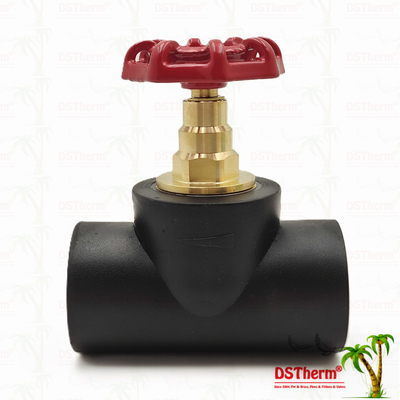 Black PPR Stop Valve Với Chrom Plated / Brass Color Cartridge ISO 15784 Chứng nhận Global Vlave 20-110mm