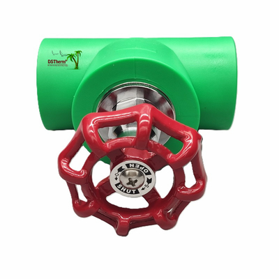 Black PPR Stop Valve Với Chrom Plated / Brass Color Cartridge ISO 15784 Chứng nhận Global Vlave 20-110mm