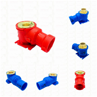 PEX Fittings Blue PEX Elbow Kháng ăn mòn Cài đặt linh hoạt Màu tùy chỉnh