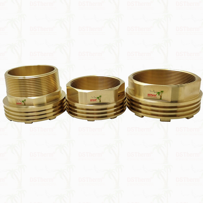 Ống lót ren trong và ngoài bằng đồng thau CW617N cho van, độ dẫn nhiệt cao hơn, chống ăn mòn