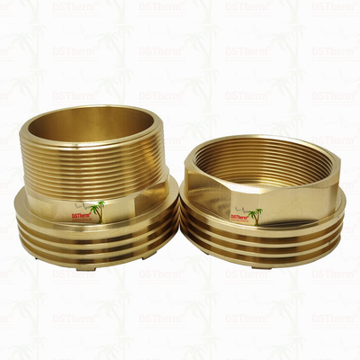 Ống lót ren trong và ngoài bằng đồng thau CW617N cho van, độ dẫn nhiệt cao hơn, chống ăn mòn