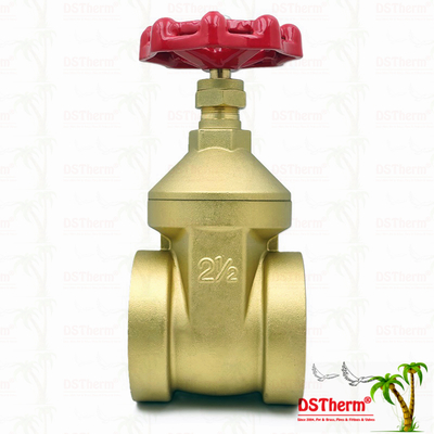 Van cổng đồng với tay cầm màu đỏ 2 1/2 "kích thước tùy chỉnh Capacity chịu áp suất cao