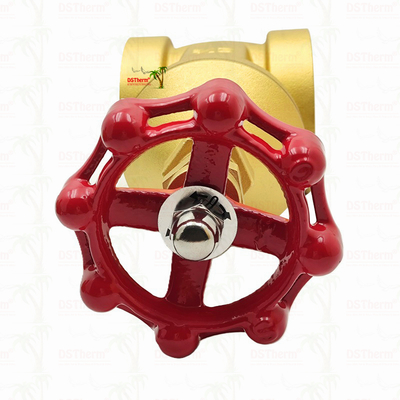 Van cổng đồng với tay cầm màu đỏ 2 1/2 "kích thước tùy chỉnh Capacity chịu áp suất cao