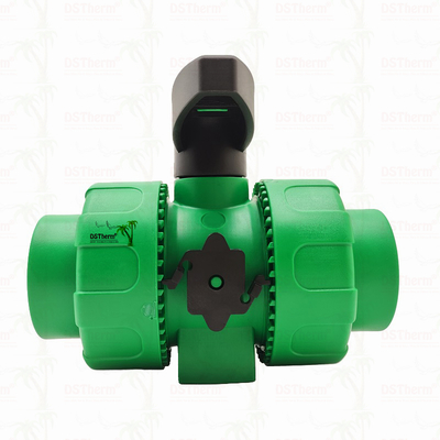Lock Ball PPR Double Union Ball Valve với nhựa S2.5 20-63MM Logo tùy chỉnh