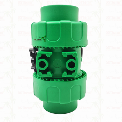 Lock Ball PPR Double Union Ball Valve với nhựa S2.5 20-63MM Logo tùy chỉnh