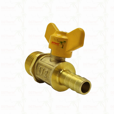 Đàn ông Threaded Bướm tay cầm đồng van khí van khí van khí van bóng khí tùy chỉnh