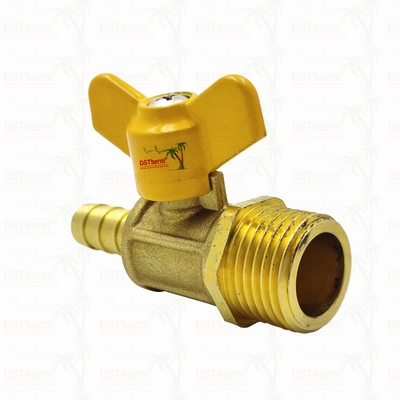 Đàn ông Threaded Bướm tay cầm đồng van khí van khí van khí van bóng khí tùy chỉnh