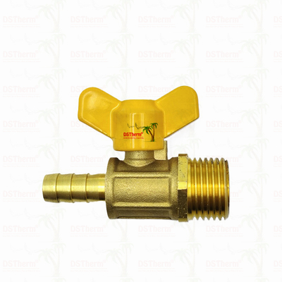 Đàn ông Threaded Bướm tay cầm đồng van khí van khí van khí van bóng khí tùy chỉnh