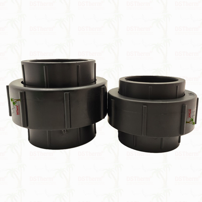 Khớp nối nhựa đen Ppr cho hệ thống đường ống, có thể tùy chỉnh, độ bền cao, kháng hóa chất