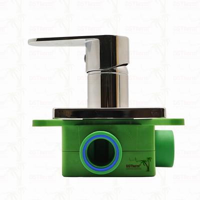 PPR mạ Chrome 3 chiều máy trộn van tắm 20mm 25mm